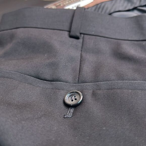 Caravelli Collezione Black Flat Front Dress Pants 48/38 NWT - Picture 11 of 12